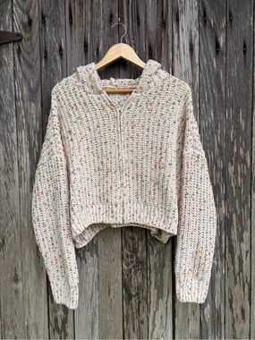 Moon & Madison speckled zip-up hoodie  size medium